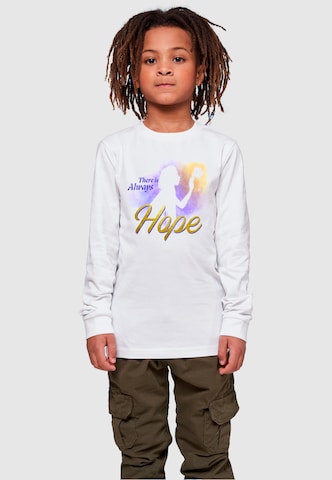 ABSOLUTE CULT Shirt 'Wish - Gradient There Is Always Hope' in White: front