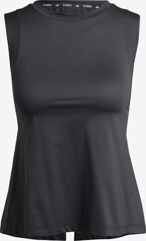 ADIDAS PERFORMANCE Sporttop 'Studio' in Schwarz: predná strana