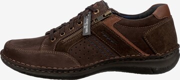 JOSEF SEIBEL Athletic Lace-Up Shoes 'Anvers' in Brown