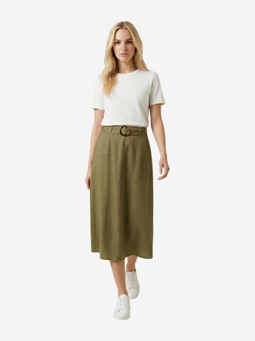 Gonna 'Jdymilan Linen Hw Belted Skirt Wvn Dia 15366394' di Jaqueline de Yong in verde