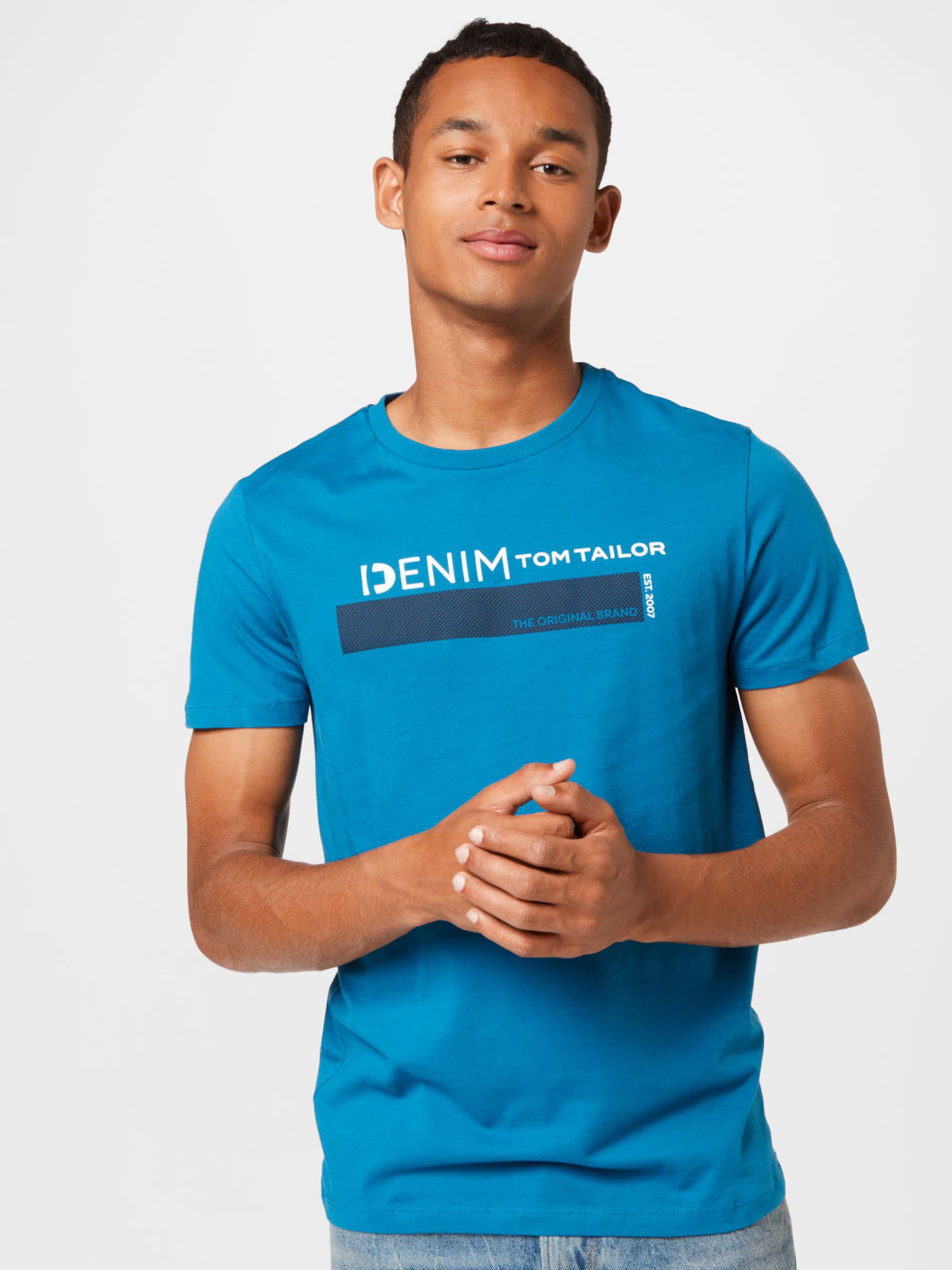 Männer Shirts TOM TAILOR DENIM T-Shirt in Blau, Nachtblau - BZ86027 Männer Shirts TOM TAILOR DENIM T-Shirt in Blau, Nachtblau - BZ86027