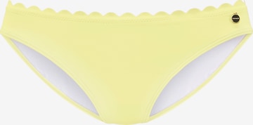Bas de bikini LASCANA en jaune : devant