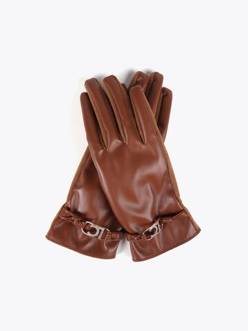 Lola CasademuntKlasične rukavice - smeđa boja