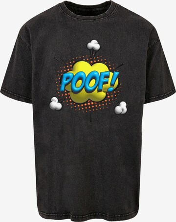 Maglietta 'Poof Comic' di Merchcode in nero: frontale