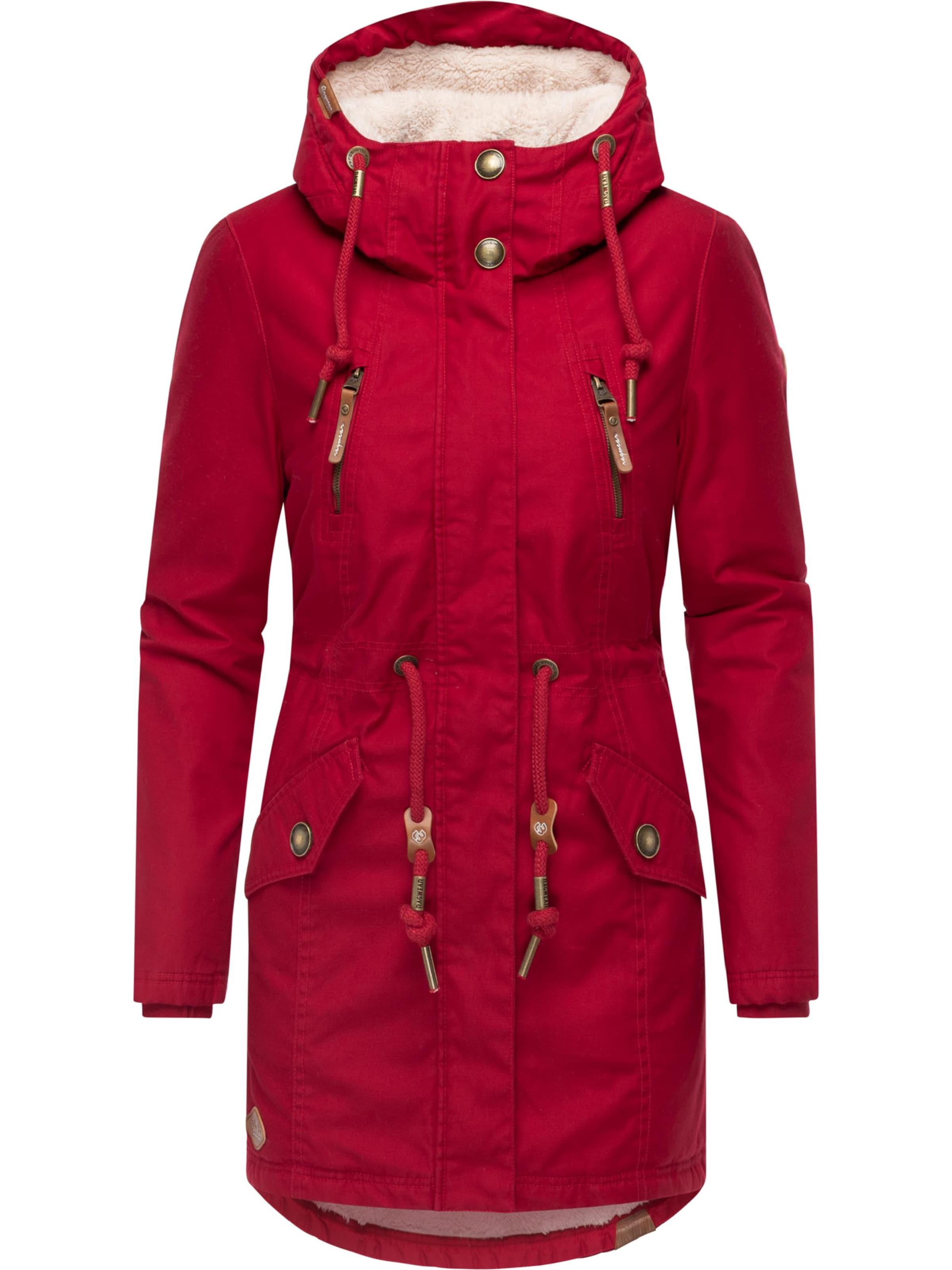 Ragwear Winter parka 'Elsie' in Red: front