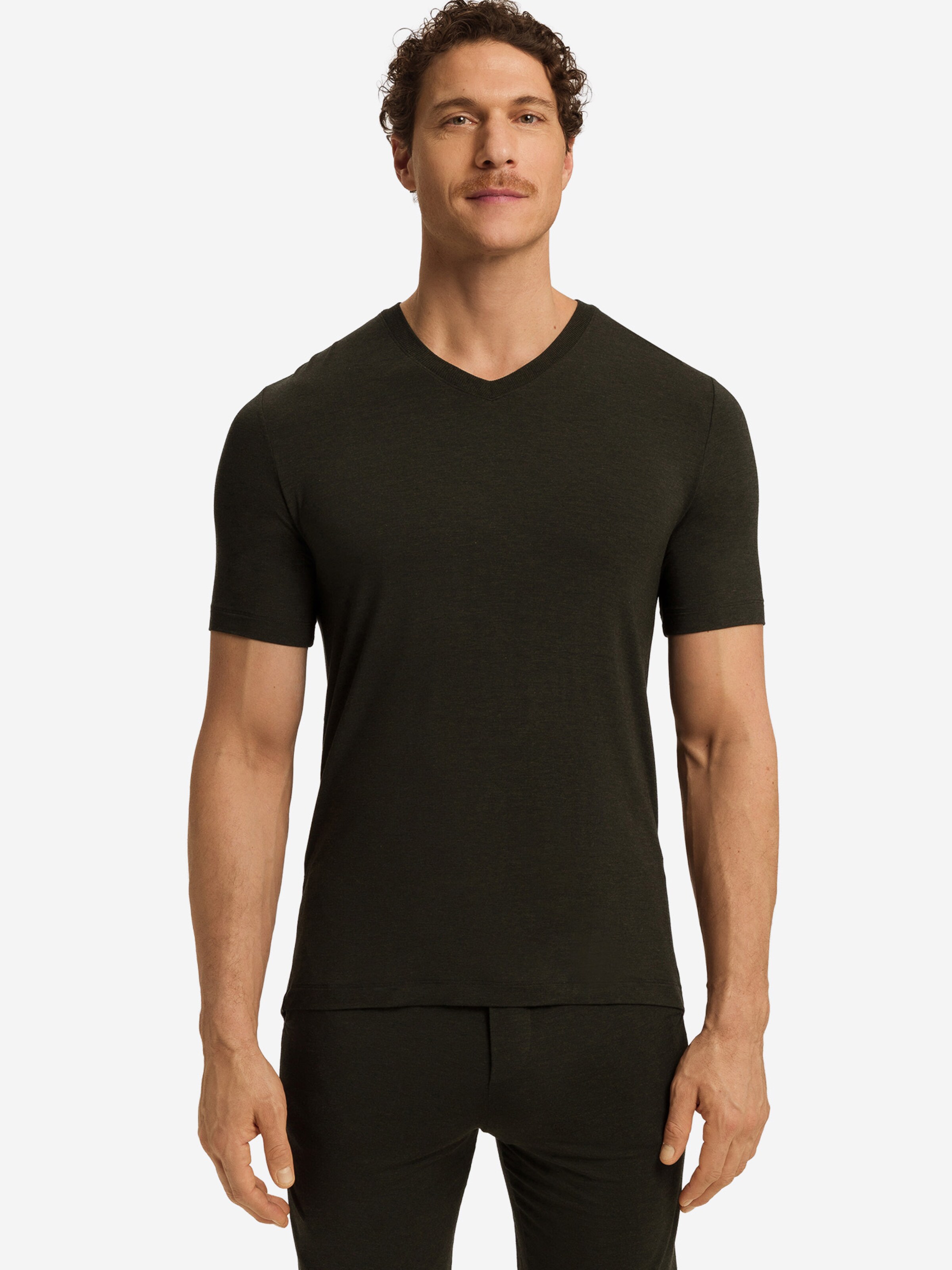 T-Shirt ' Casuals ' Hanro en noir : devant