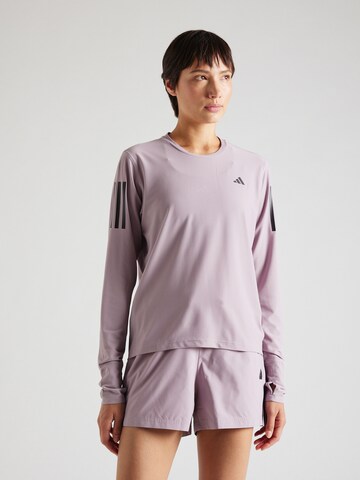 T-shirt fonctionnel 'Own The Run' ADIDAS PERFORMANCE en violet : devant