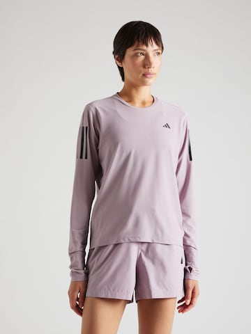 ADIDAS PERFORMANCE Functioneel shirt 'Own The Run' in Lila: voorkant