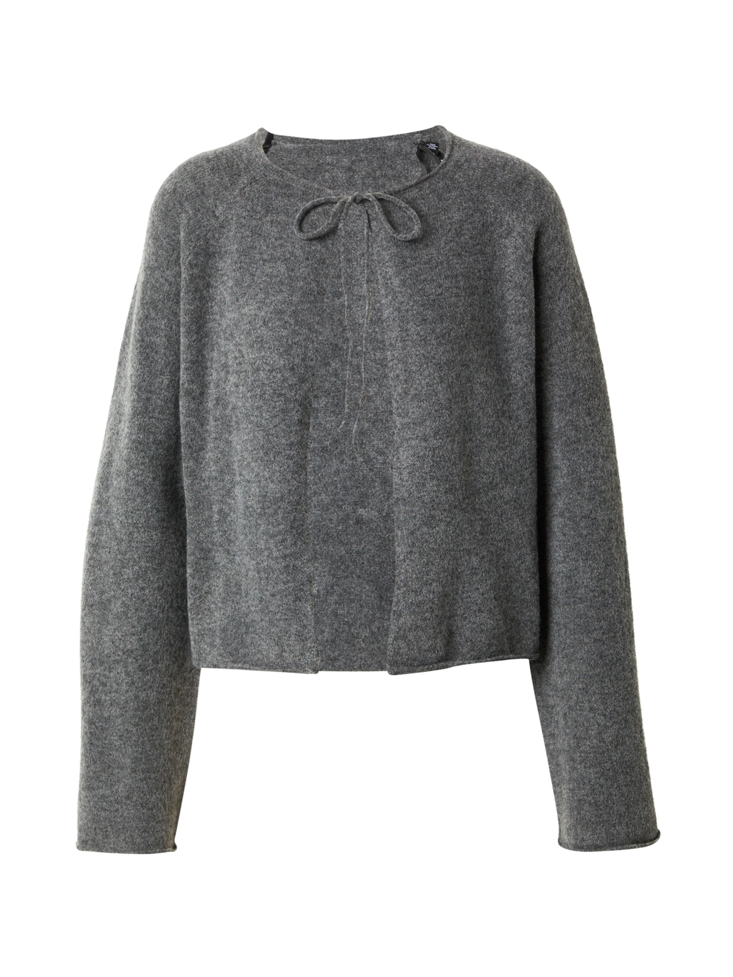 PIECES Knit cardigan 'PCJIKO' in Grey: front