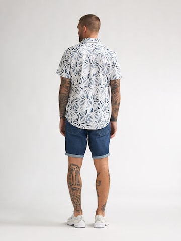 Petrol Industries Regular fit Overhemd 'Noche' in Wit