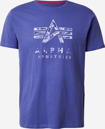 ALPHA INDUSTRIES Shirt in Purple: front