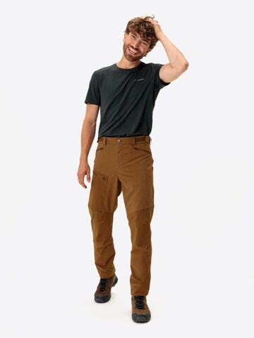 VAUDE Regular Outdoor trousers ' Elope' in Brown