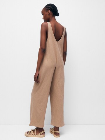 Pull&Bear Jumpsuit in Beige