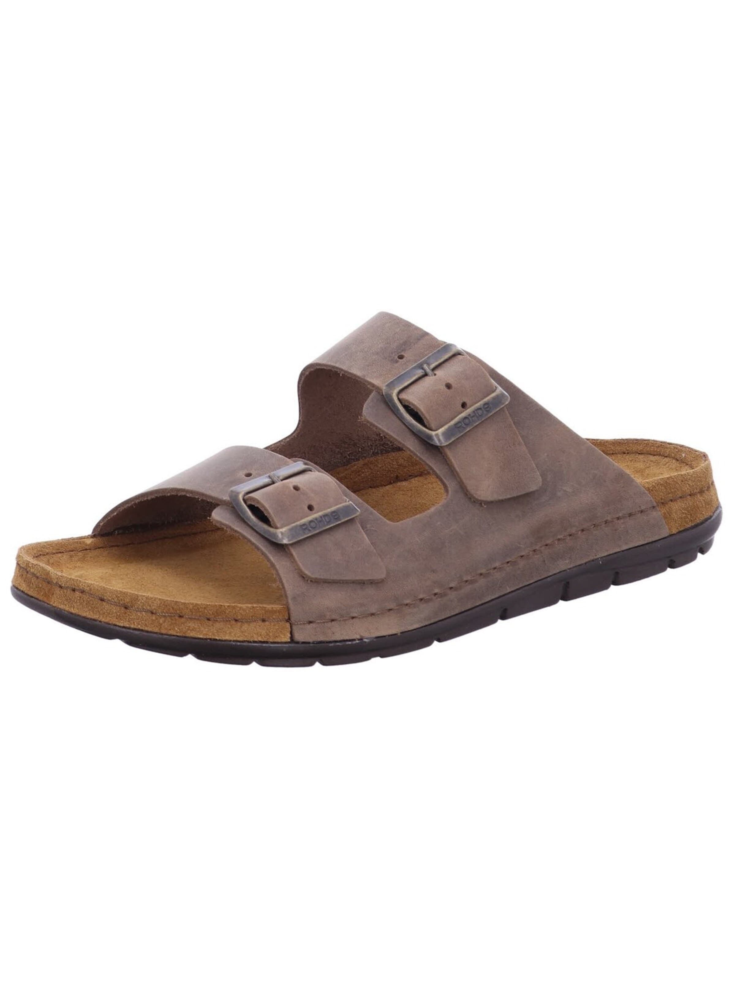 ROHDE - Zapatos abiertos 'Pantolette Herren 5918/72 Echtleder in braun' en marrón: frente