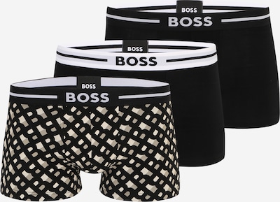 Boxeri BOSS Black pe bej / bej deschis / negru / alb, Vizualizare produs