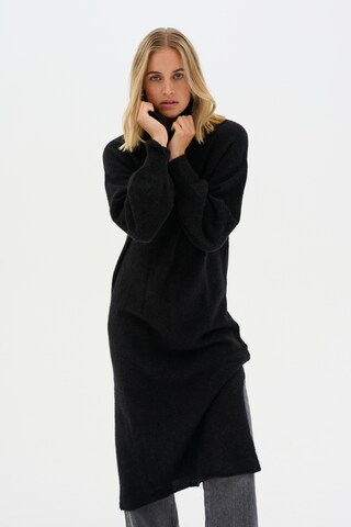 My Essential Wardrobe Knitted dress 'Tammie' in Black: front