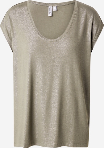 T-shirt 'PCALICE' PIECES Curve en vert : devant