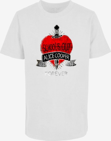 Maglietta 'Alice Cooper - Schools Out' di Merchcode in bianco: frontale