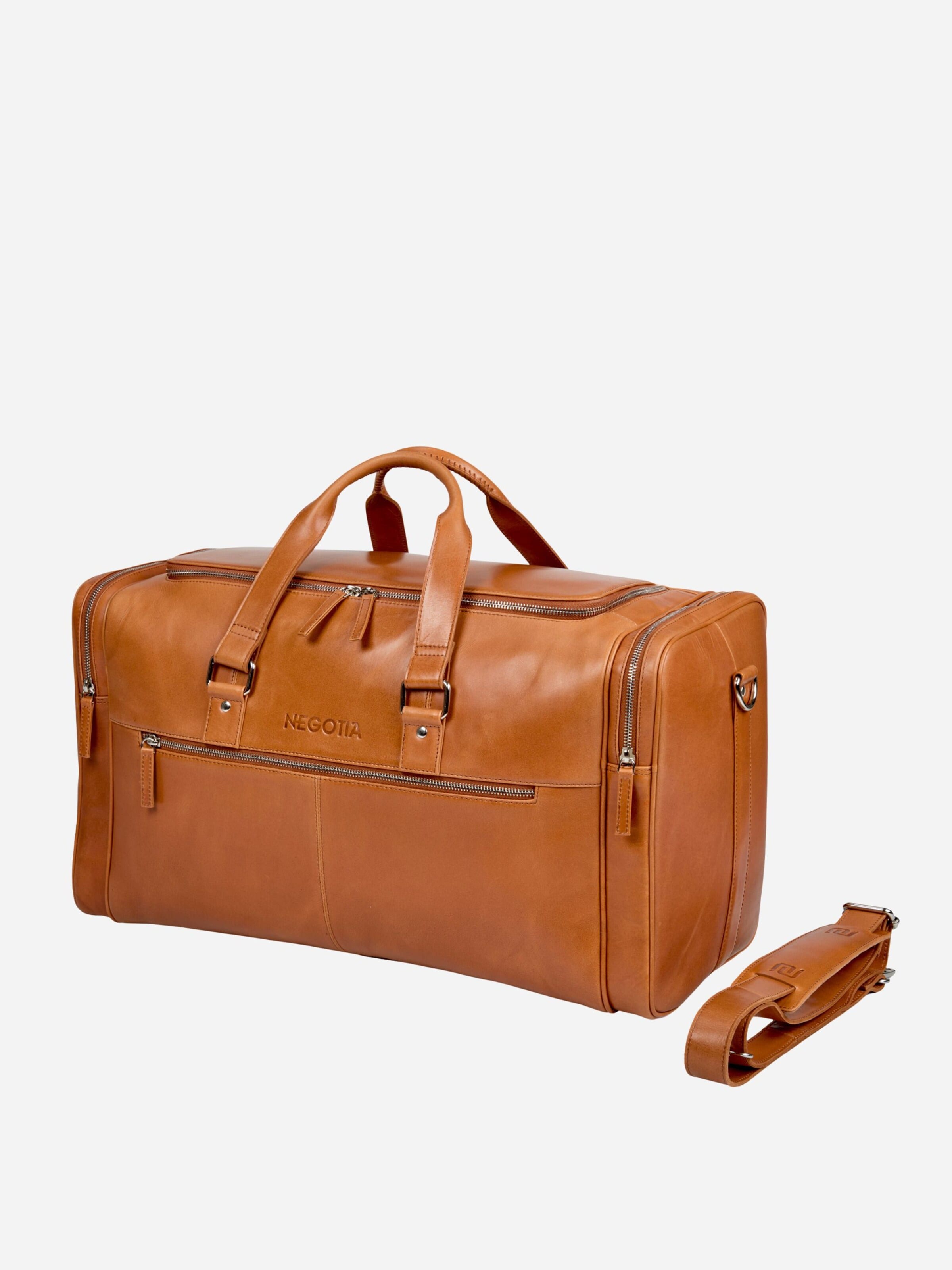 NEGOTIA Leather Weekender 'Marent'‌‌‌‌‌‌‌‌‌‌ in Braun