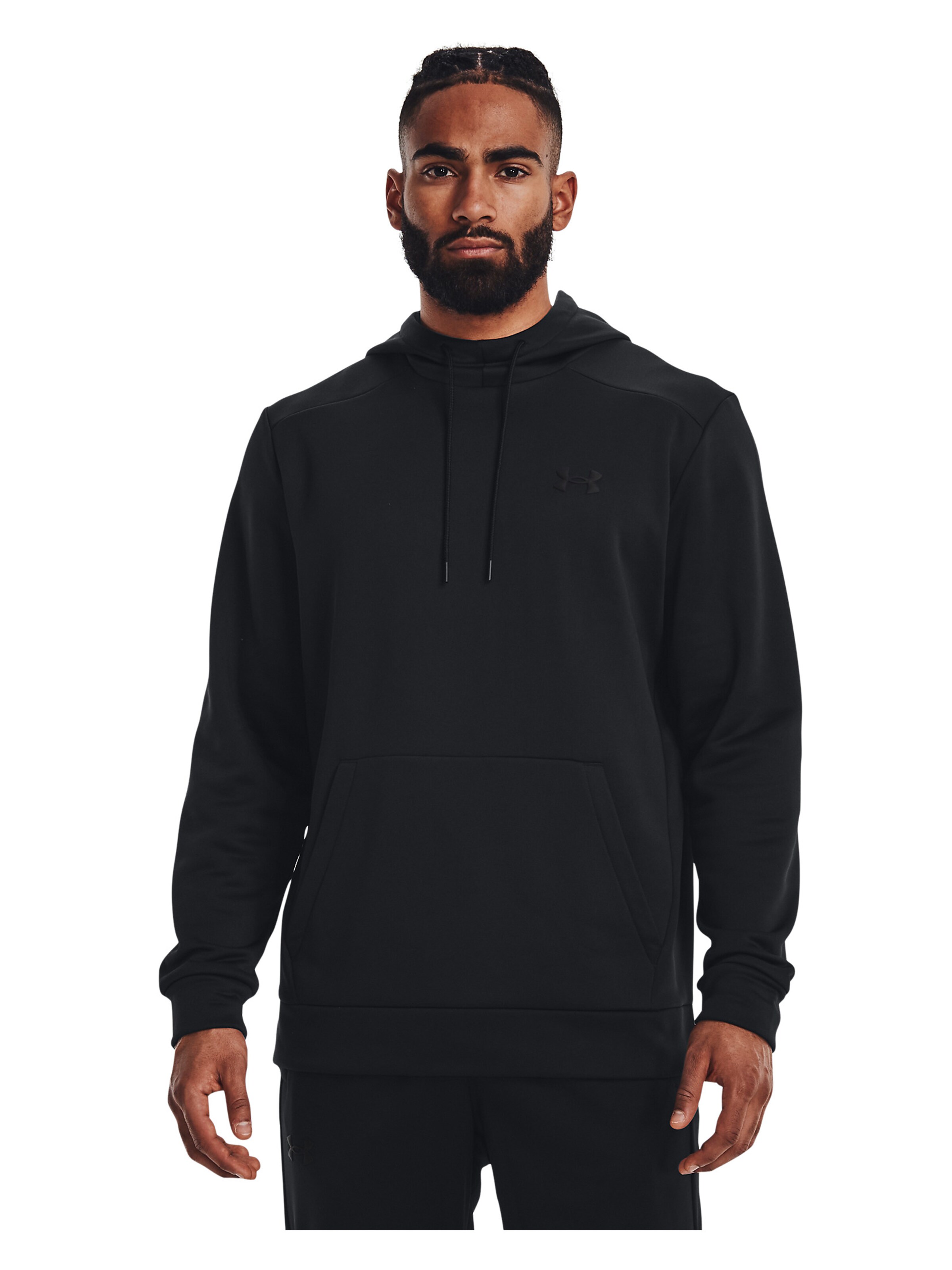 UNDER ARMOUR Sports sweatshirt in Black: front