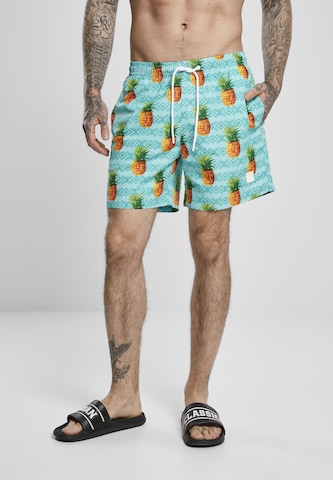Pantaloncini da bagno di Urban Classics in blu: frontale