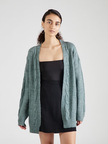 ABOUT YOU Knit Cardigan 'Anja' in Green: front