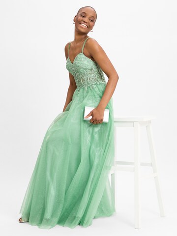 Robe de soirée Luxuar Fashion en vert