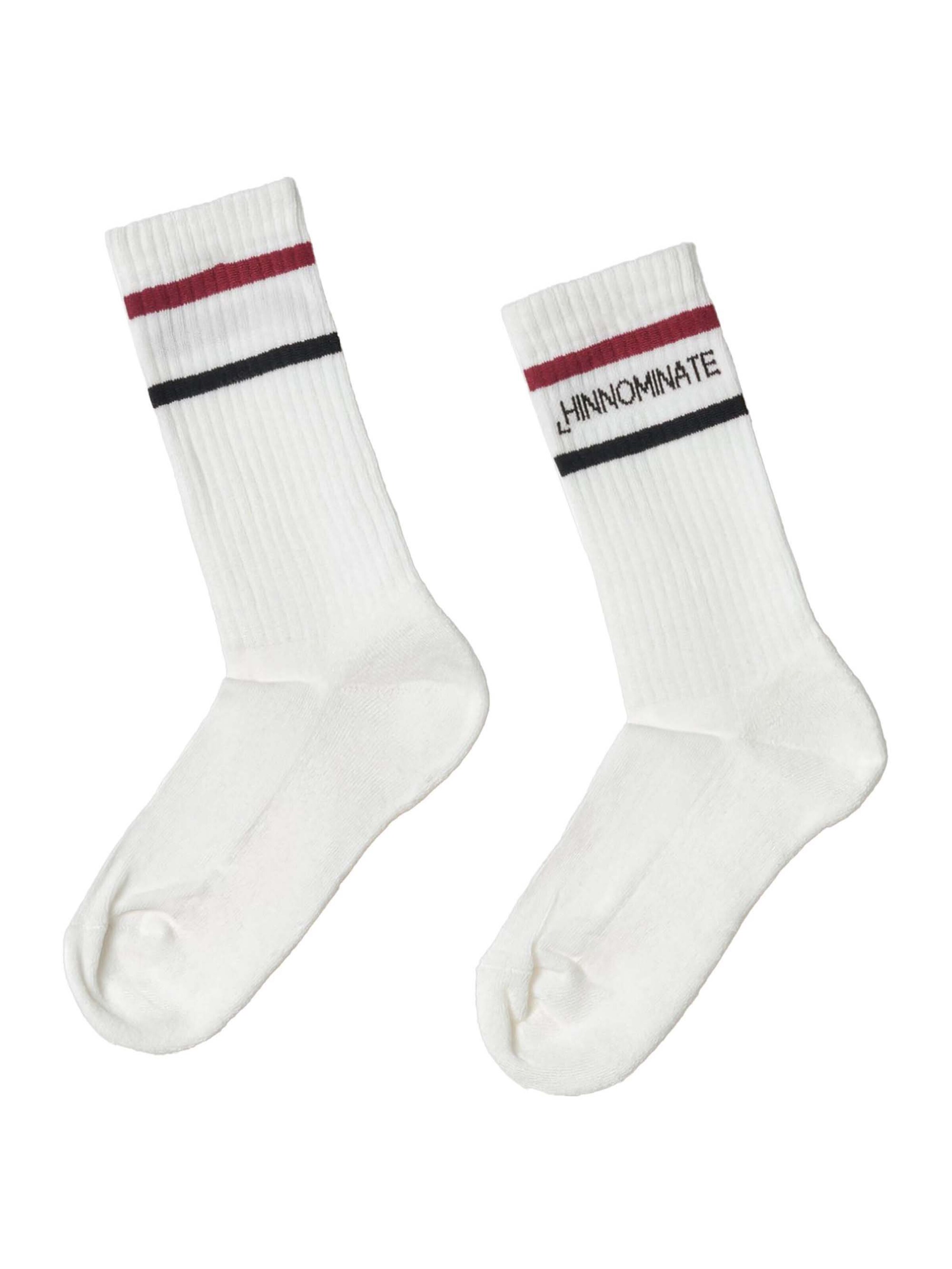 Chaussettes HINNOMINATE en blanc : devant