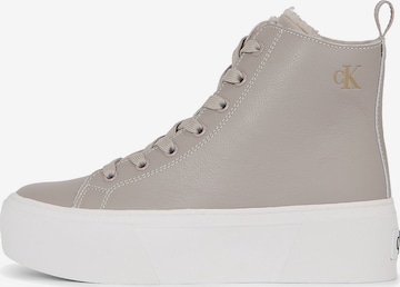 Calvin Klein Jeans High-Top Sneakers in Grey: front