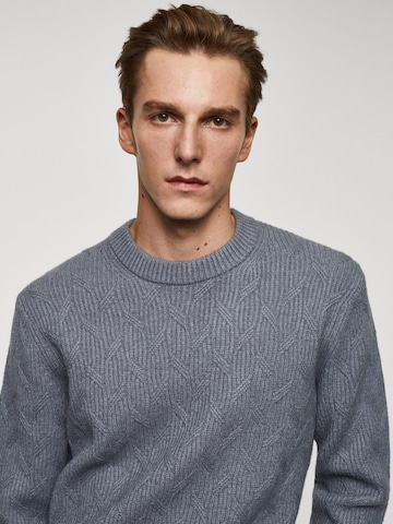 MANGO MAN Sweater 'Carbonel' in Blue