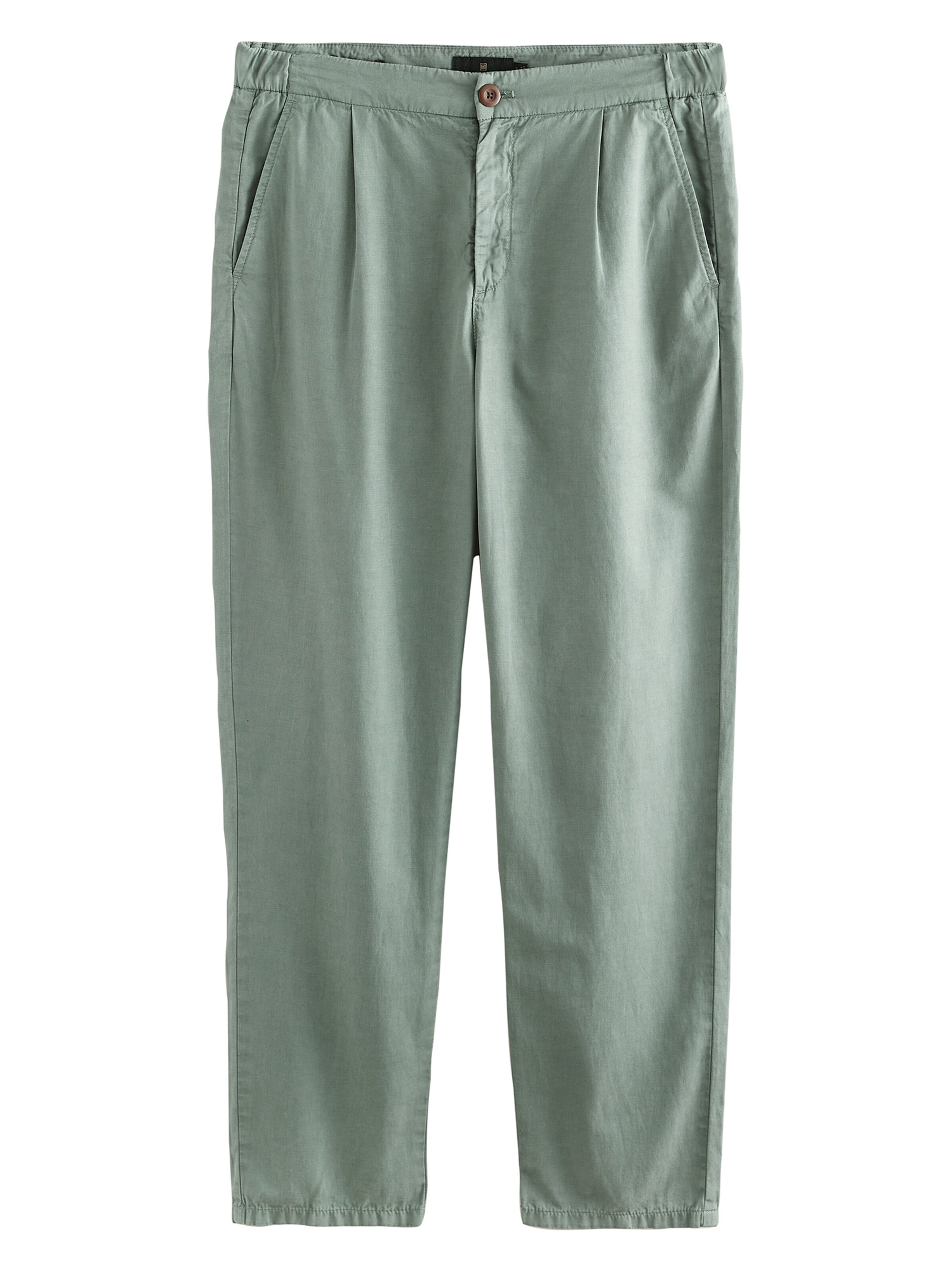 Next Брюки со складками в Зеленый: спереди