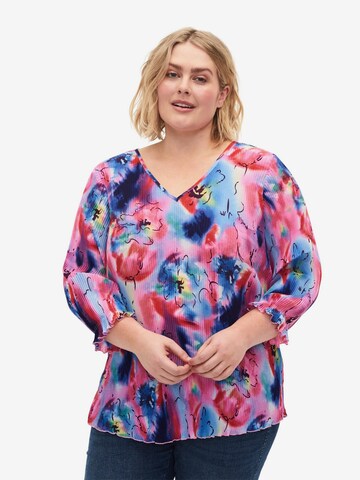 Zizzi Bluse 'CACATHRINE' in Lila: predná strana