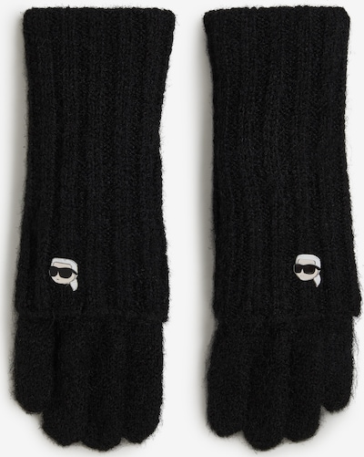 Karl Lagerfeld Fingerhandschuhe 'Ikon' in schwarz, Produktansicht