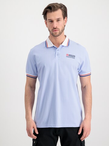 T-Shirt ALPHA INDUSTRIES en bleu : devant