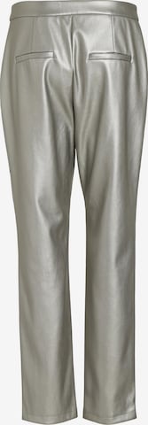 VILA Regular Pants 'PEN' in Silver