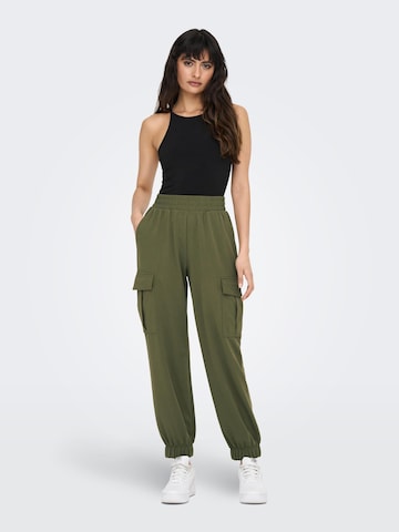 ONLY Tapered Cargo Pants 'Ola' in Green