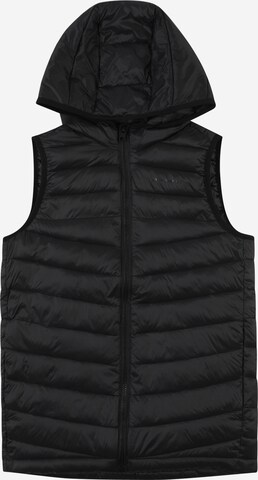 Jack & Jones Junior Vest in Black: front