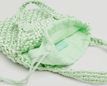 MANGO Ročna torbica 'MANUELA' | zelena barva