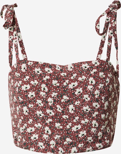 ABOUT YOU Top 'Ramona' u hrđavo smeđa / zelena / bijela, Pregled proizvoda