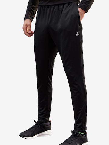Effilé Pantalon de sport Next en noir : devant