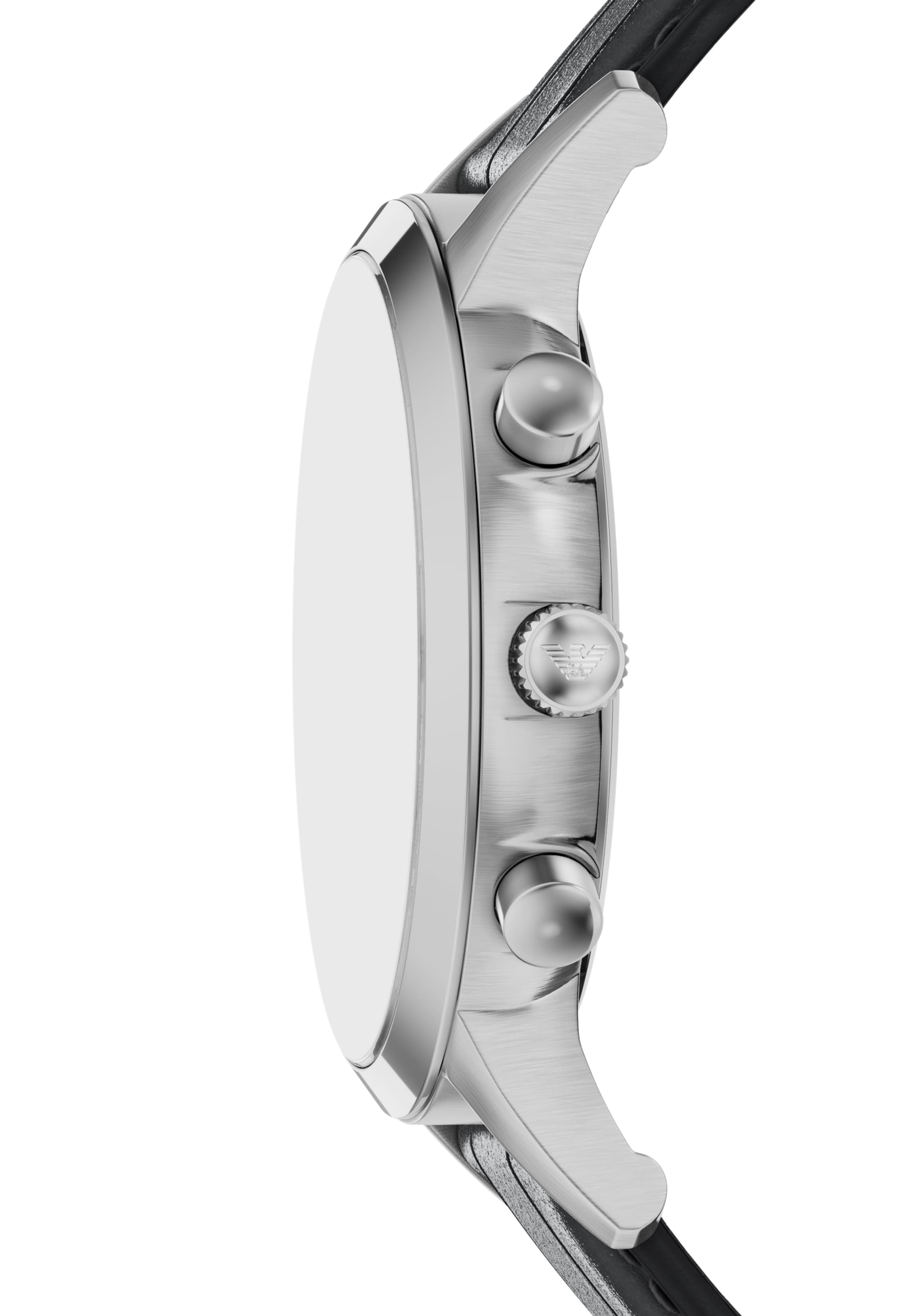 juoda Emporio Armani Analoginis (įprasto dizaino) laikrodis