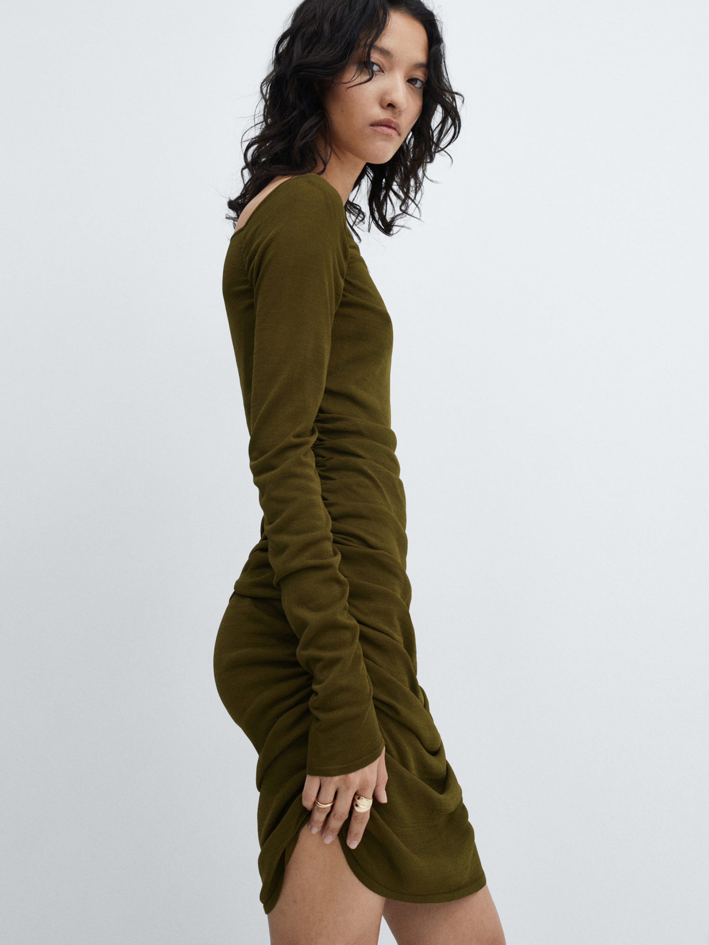 Mango groene jurk hotsell