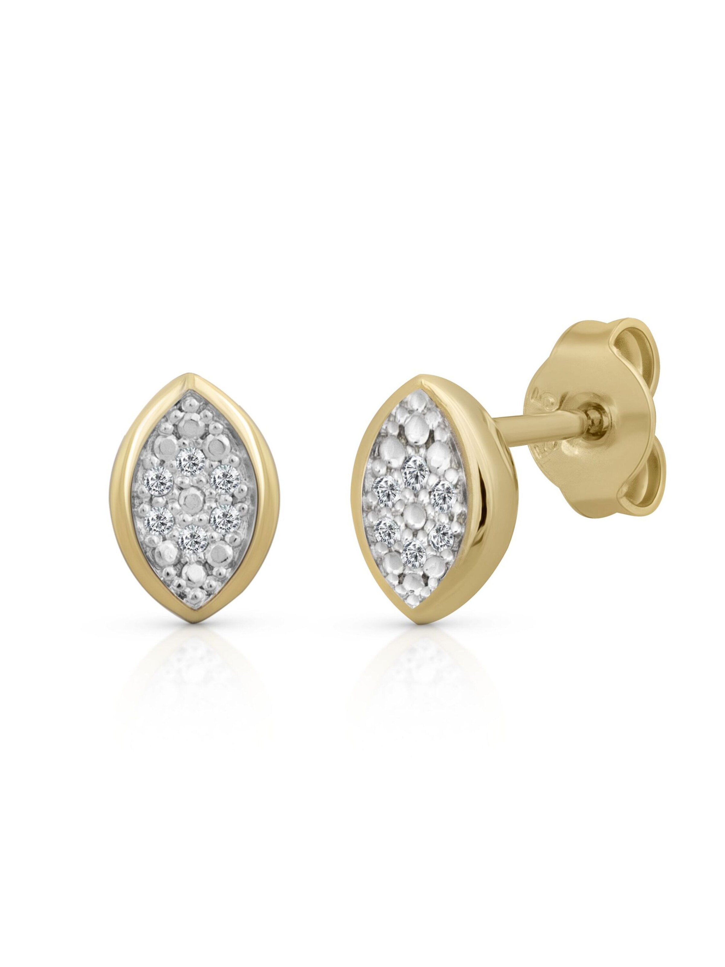 Boucles d'oreilles Orolino en or : devant