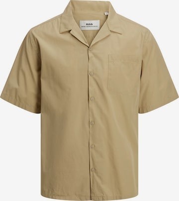 R.D.D. ROYAL DENIM DIVISION Regular fit Button Up Shirt in Beige: front