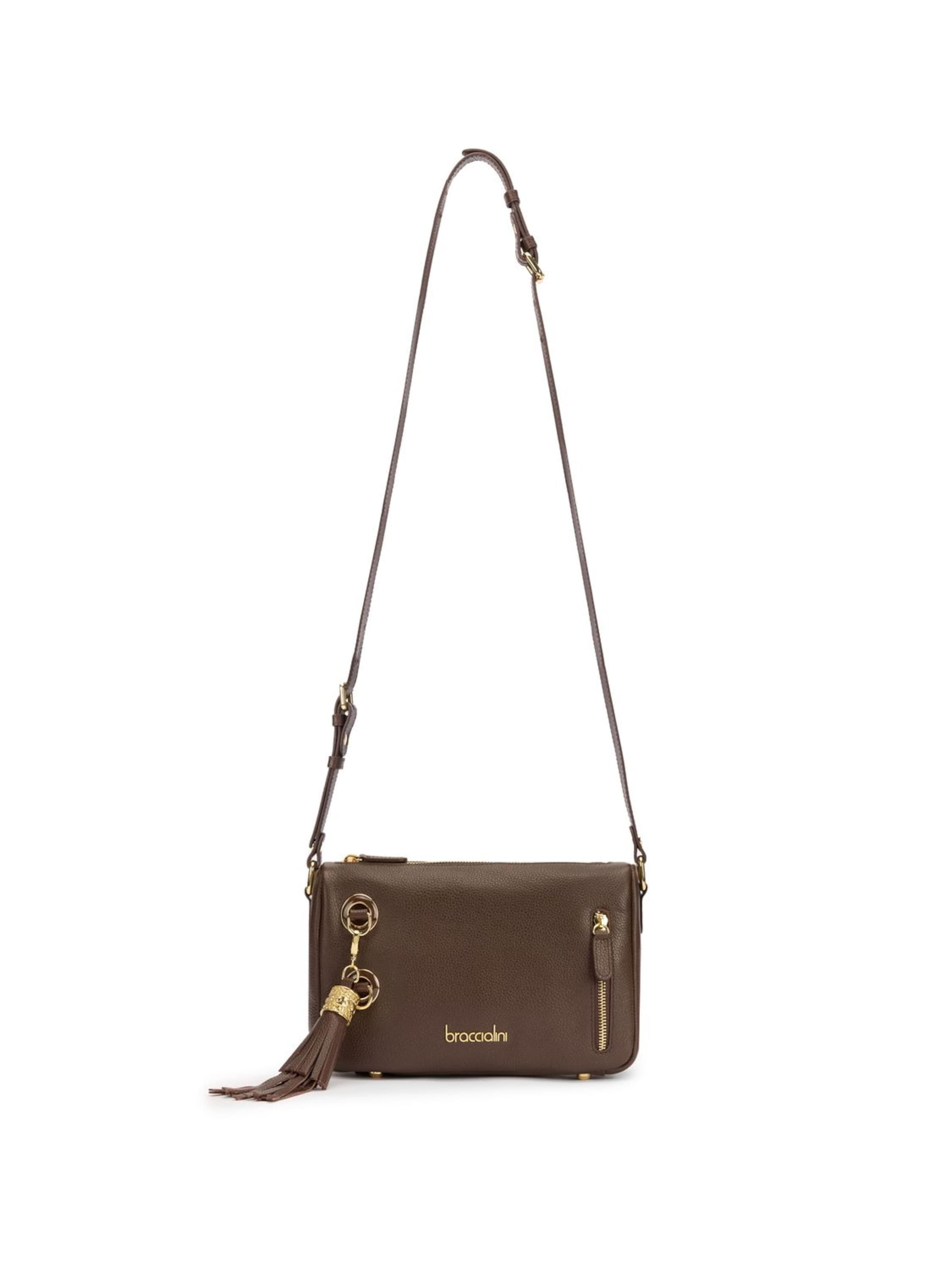 Braccialini Schultertasche 'Margot'‌‌‌‌‌‌ in Braun: Vorderseite