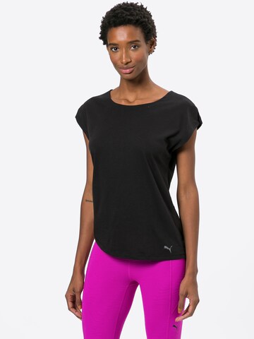 T-shirt fonctionnel PUMA en noir : devant