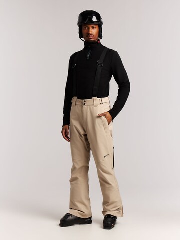 PROTEST Regular Workout Pants 'PRTMIKADO' in Brown: front