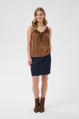 Cream Top 'CRANNA' w kolorze brązowy