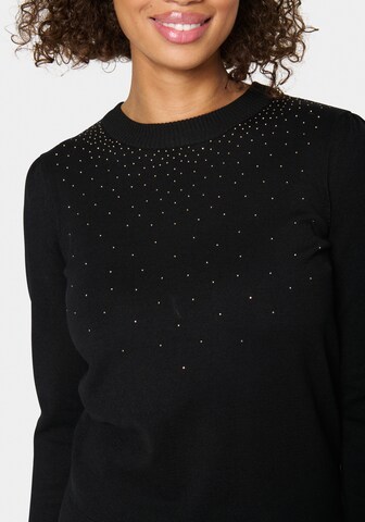 SAINT TROPEZ Pullover in Schwarz