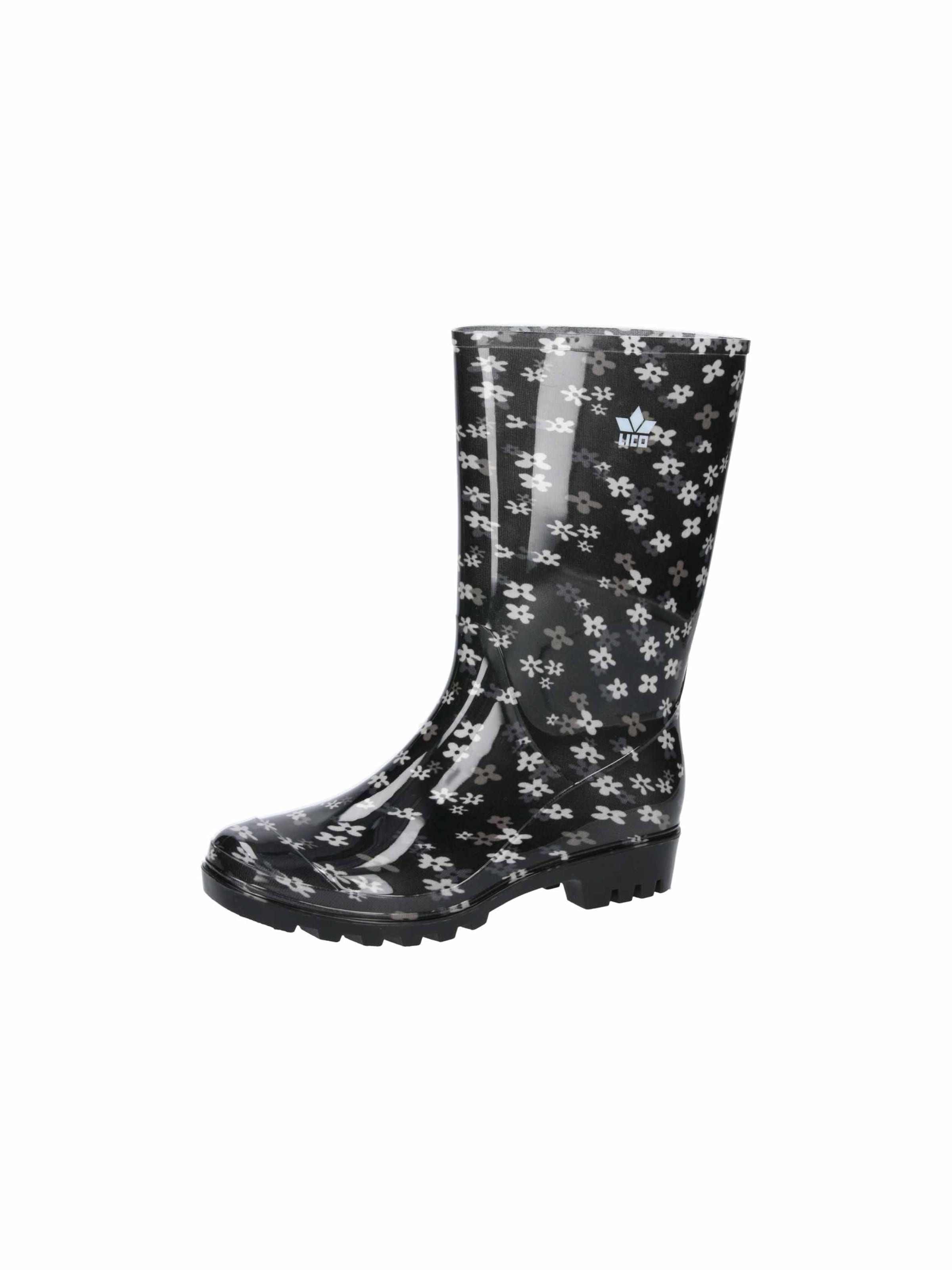 LICO Rubber Boots 'Aquata' in Black: front
